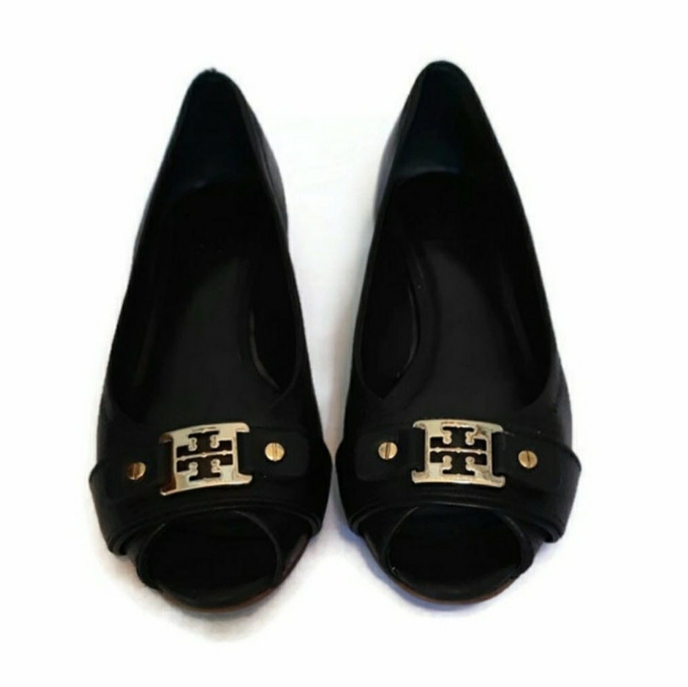 Tory Burch open toe wedge size 9M